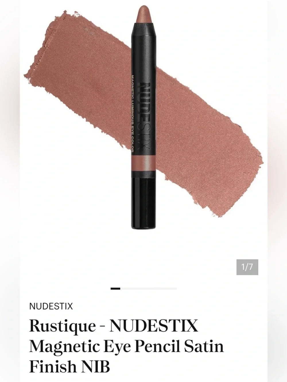 NUDESTIX Rustique Satin Eye Pencil — Rose Brown NEW!
